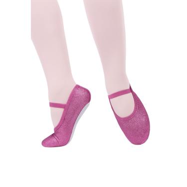 Imagem de Sapatilha Meia-Ponta Glitter Infantil Só Dança IF22D, Chiclete, 23