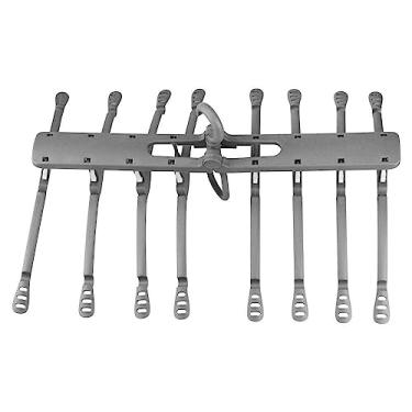 Imagem de Cabide Multifuncional Arara com 8 Cabides Roupas Varal Cinza