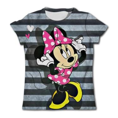 Imagem de Camiseta Infantil Rosa Minnie Mouse - Manga Curta, Gola Redonda - Idea