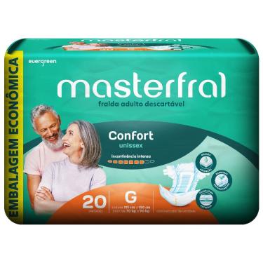 Imagem de Fralda Descartável Geriátrica Masterfral M ao XG Evergreen