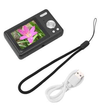 Imagem de Câmera digital de 12mp 1080p 2.4in TFT Screen 16x Zoom Auto Focus Digital Camera para estudantes Crianças Vloggers Viajantes (Preto)