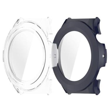 Imagem de Micteney 2 pacotes de capa protetora de tela compatível com Amazfit Cheetah Pro/Round, capa + vidro integrado