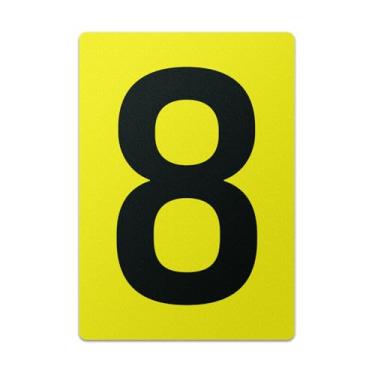 Imagem de 101SIGNCITY Adesivo de piso número 8 (17 x 25 cm, 2 pacotes) – Vinil antiderrapante durável | Resistente a UV e água | Descolar e colar | Sem resíduos | Armazém, equipamentos, parede, adesivos de