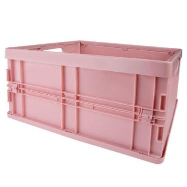 Imagem de Caixa Dobrável Grande Rosa Antigo - MOR