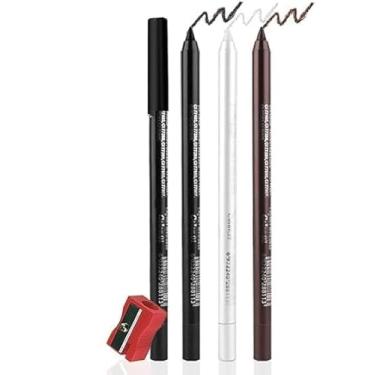 Imagem de Fato de lápis de delineador flash de gel colorido, 3 canetas de delineador de olhos, caneta de delineador de olhos impermeável, sombra de olhos, sobrancelha, lápis de olhos (01# 02#+22#)