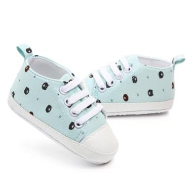 Imagem de Sapatinho Bebê Recem Nascido Anti Derrapante Infantil Crianças de 6 a 12 meses (Verde Ursinho, 13cm)