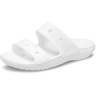 Imagem de Crocs Sandália clássica unissex para adultos, Branco, 15 Women/14 Men