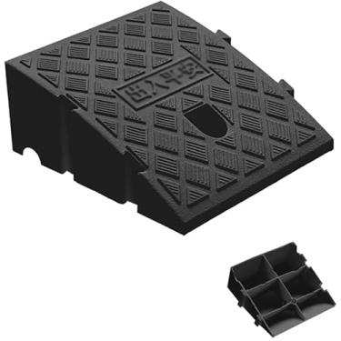 Imagem de Rampas De Entrada De Automóveis De Plástico Resistente, 7 Cm 11 Cm 13 Cm 16 Cm 19 Cm Rampas De Soleira Alta, Rampa De Galpão Portátil Rampa De Meio-fio Antiderrapante, Motocicleta De Carrin