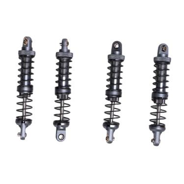 Imagem de ZJchao RC Metal Choque Motor Dampers Double Seção Spring Alloy 1/10 Kit de Atualização de Carro RC Carro (Ti cor)