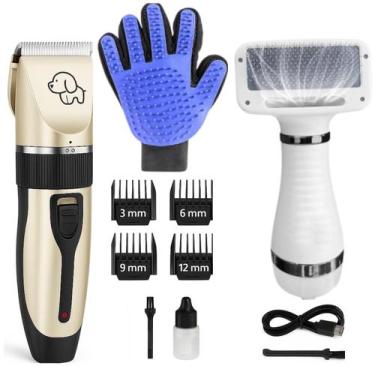 Imagem de Luva de Silicone com Máquina de Tosa Pet e Secador Profissional - LIPP