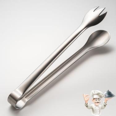Imagem de Pegador Multiuso Longo 29cm Pinça em Aço Inox para Cozinha, Churrasco e Buffet
