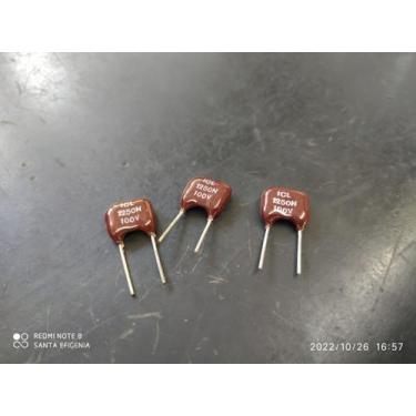Imagem de 10x Capacitor Mica Prata 1250pf/100v = 1k25/100v 0,625% Icl