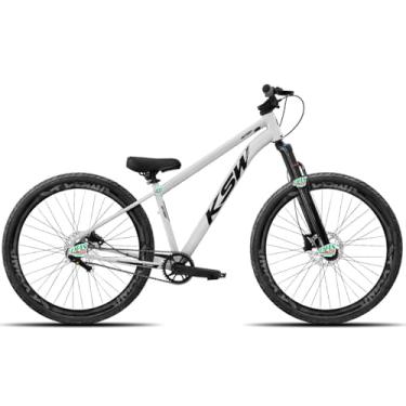 Imagem de Bicicleta KSW do Grau Kit 1x1 Freio Hidráulico Pneus Flame,BRANCO 2