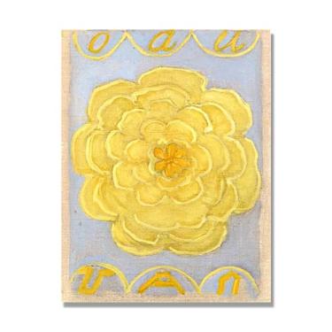 Imagem de Pôster Hilma Af Klint, (Caos Primordial, nº 24), reproduções de pinturas famosas, imagem de arte abstrata para sala de estar quarto decoração de casa. Tela de 40 x 50 cm - 15,8 x 19,7 pol