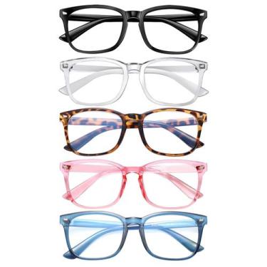 Imagem de Óculos de leitura AIMI-SUV Blue Light Blocking, pacote com 5, 1,25x - 