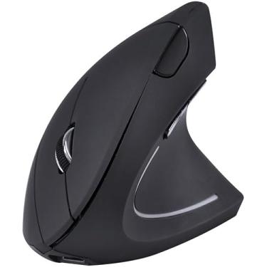 Imagem de MOUSE SEM FIO RECARREGÁVEL BATERIA 2.4 GHZ VERTICAL ERGONÔMICO ORTOPÉDICO POWER FIT 1600 DPI PRETO USB - P300 - VINI