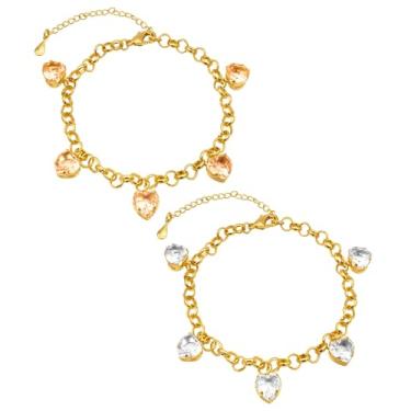 Imagem de Pulseira Feminina De Moeda Antiga Banhada A Ouro 18k Elo Português 4mm Tamanho Ajustável (ROSA)