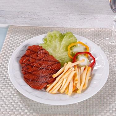 Imagem de Prato raso em porcelana, modelo Pingada, Ø 27 cm, Germer, Branco