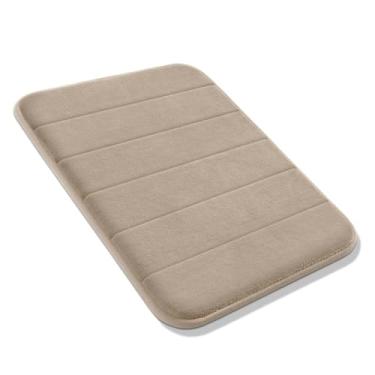 Imagem de Decolab Tapete Antiderrapante Banheiro Super Soft | Tapete Banheiro Box ou Banheira | Tapete Para Banheiro Multiuso Decoração Quarto (Bege-escuro, 1 Peça)