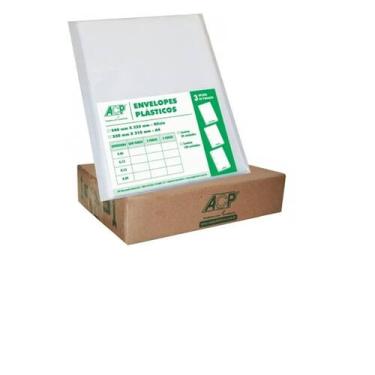 Imagem de Envelope Plastico Oficio 2 Furos 0.20 Acp Pacte C/100