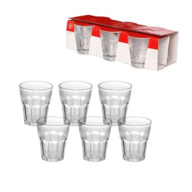 Imagem de Copo Shot Whisky Tequila Licor Cachaça Safira 70ML Jogo com 24 Unidade