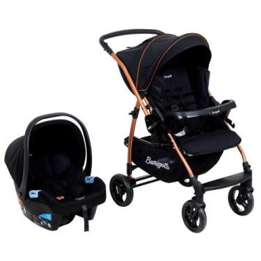 Imagem de Travel System Burigotto Carrinho De Bebê Rio 22 Com Bebê Conforto Mate