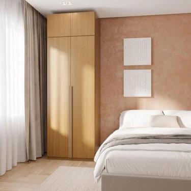 Imagem de Guarda-Roupa Modulado 2 Peças 4 Portas Jade CabeCasa MadeiraMadeira Av