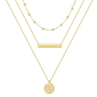 Imagem de YANCHUN Colar em camadas, gargantilha para mulheres, colares, colares, estrelas, acessórios Y2K, bijuterias modernas, presente de Natal, Adjustable, Latão, Sem Pedra Preciosa