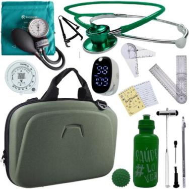 Imagem de Kit Fisioterapia Maleta Goniometro Martelo Buck Completo - Love Saude,