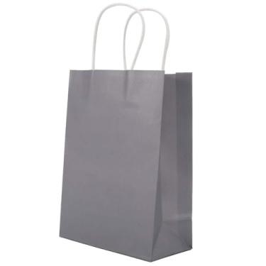 Imagem de ZAWELIYO Sacos de Presente de Kraft, Sacos Duráveis ​​de Lembrancinhas de Festa de Grande Capacidade Com Alça para Compras de Casamento de Saída, Pacote de 25 (#6)