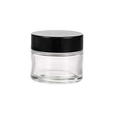 Imagem de Kit 10 Potes de Vidro 30ml com Tampa Plástica para Produtos Cosméticos