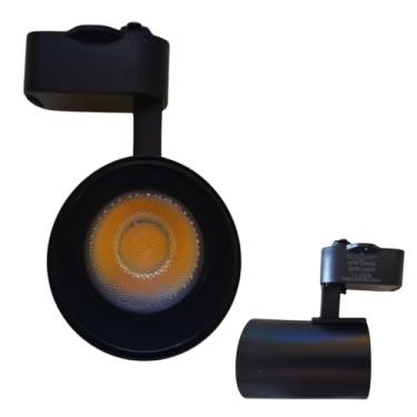 Imagem de Kit 4 Spot LED Preto 10W 3000K Branco Quente Bivolt Para Trilho Eletrificado