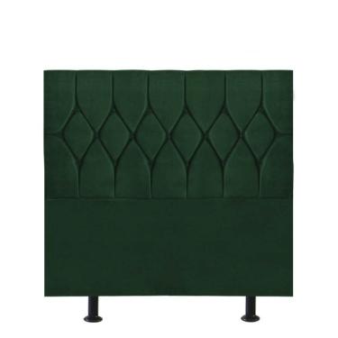Imagem de Cabeceira Estofada Cama Box Solteiro 90cm Istambul Suede Verde- Mabe Magazine