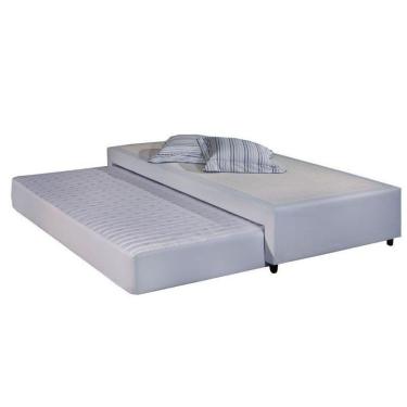 Imagem de Cama Box Base C- Auxiliar Solteirao Mh1453 Bordado White (96x203x28) - Herval