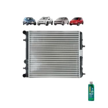Imagem de Kit Radiador VW Gol GV 09> + Fox 09> 1.0 1.6 S/AR + Aditivo Radiador Radiex R1882 Verde