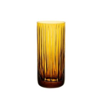 Imagem de Copo Long Drink Sepia Cristal Lapidado 395Ml - Strauss