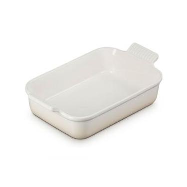 Imagem de Travessa Retangular Classic 26 cm Branco Meringue Le Creuset