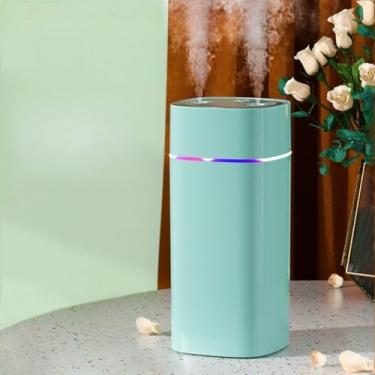 Imagem de Umidificador De Ar 2000ml Grande Com Bico Duplo LED Ultrassônico Difusor Aromatizador De Ambiente(SD08-VERDE 600ML)
