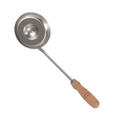 Imagem de Atyhao Colher de Bolinho, Fritura Em óleo de Aço Inoxidável, Perfeita para Panquecas de Cebolinha e Outros Deliciosos Lanches Fritos (L)