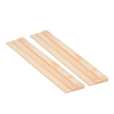 Imagem de IEUDNS Conjunto de 6 réguas de medição com guias de madeira para rolo de massa, ideais para jantares, artesanato, culinária, biscoitos, ferramentas portáteis