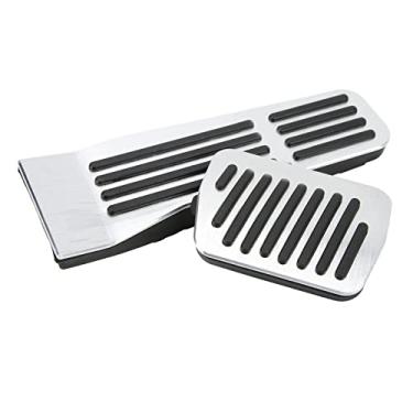 Imagem de aqxreight Kit de Almofada do Acelerador do Pedal de Freio Substituição Antiderrapante de Borracha de Liga de Alumínio para 3 AXELA 2019-2021 Função AXELA Dirigindo o Apoio para Os Pés de Fricção