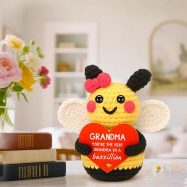 Imagem de Presentes para avó Natal, avó presentes para avó Gigi Nana Grammy aniversário avó, dia dos namorados, dia das mães, dia dos avós, mini abelha de crochê feita à mão