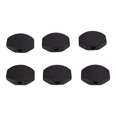 Imagem de WALFRONT 6 Conjuntos de Botões de Afinação de Guitarra, Botões de Chave de Afinação, Cabo de Máquina para Guitarra Elétrica e Acústica Folk (grande quadrado)
