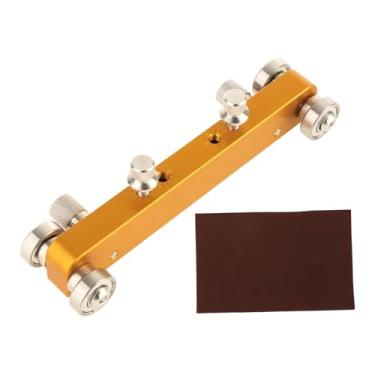Imagem de Yunhgft Lima para Cavalete de Guitarra, Ferramenta de Polimento em Liga de Alumínio, Acessório para Instrumento Musical com Lixa para Reparos E Manutenção Diá, Ouro