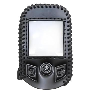 Imagem de 1 capa de couro com controle remoto compatível com Compustar PRO T13 RFX-P2WT13-SF (com capa protetora de tela) - preta