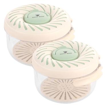 Imagem de Cesta de drenagem de frutas, filtro de limpeza de vegetais removível 2 em 1 com alça e tampa, tigela portátil de lavagem de frutas para enxaguar e servir