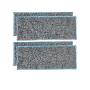 Imagem de Panos de limpeza úmidos laváveis ​​de reposição, compatíveis com os acessórios do aspirador robô Braava Jet M6.(4PCS)
