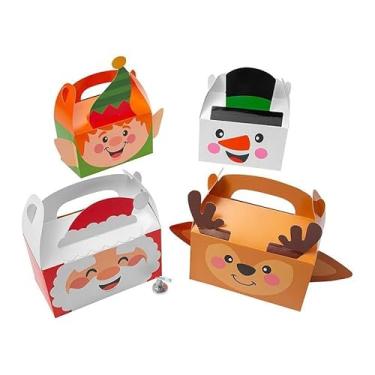 Imagem de Fun Expess 16 1/10.2 cm x 5 1/10.2 cm Caixas de lembrancinhas de Natal - 12 peças