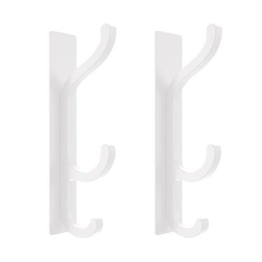 Imagem de CHAUNCEY HOME Ganchos de parede adesivos para pendurar, ganchos de revestimento/toalha fixados na parede – Ganchos para pendurar bolsas resistentes, toalhas, chapéus e roupas, decoração de casa