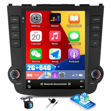Imagem de 【2G + 64G】 Estéreo automotivo Android 13 para Honda CRV 2007-2011 com Apple CarPlay sem fio e Android Auto, tela sensível ao toque vertical de 9,7 polegadas, navegação GPS, Bluetooth, espelho, Wi-Fi